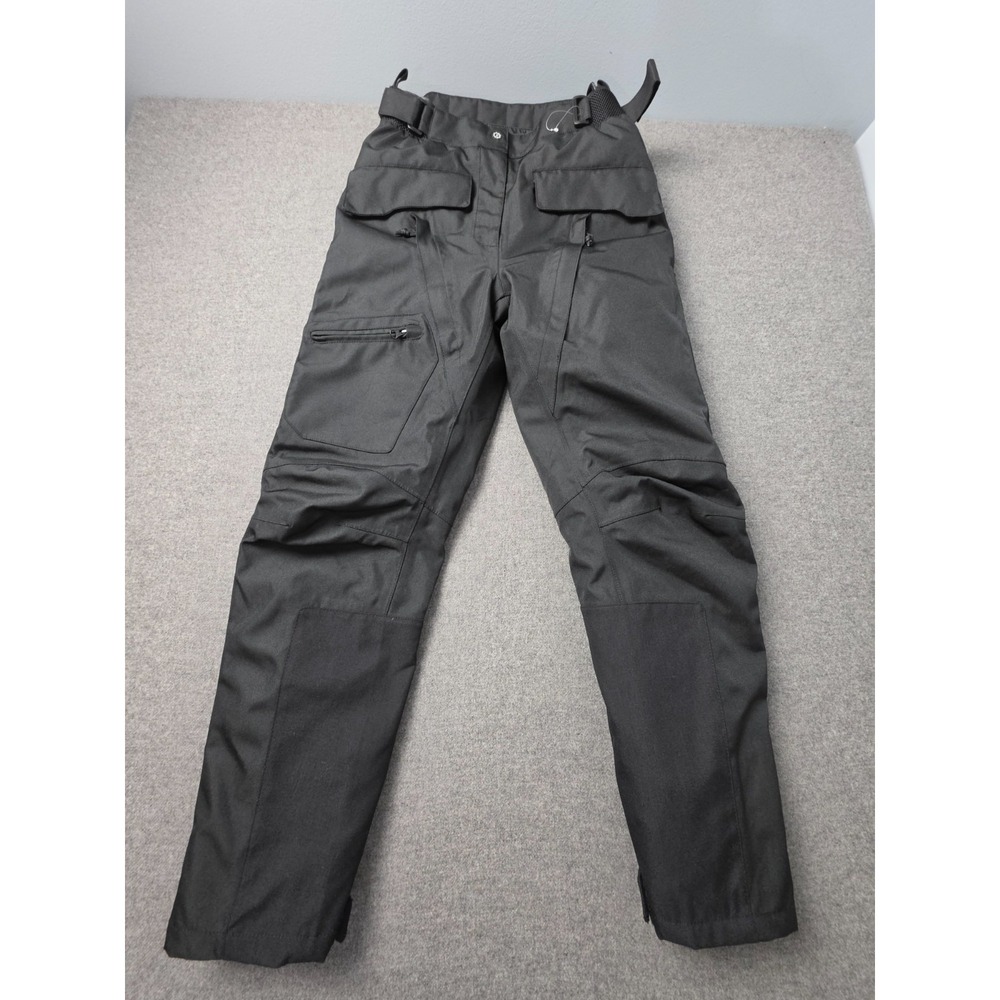 Firstgear Motorcycle Pants Womens Size 8 Black Removable Liner Adjustable Waist